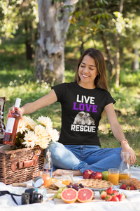 Live Love Rescue - Women's Cotton T-Shirt