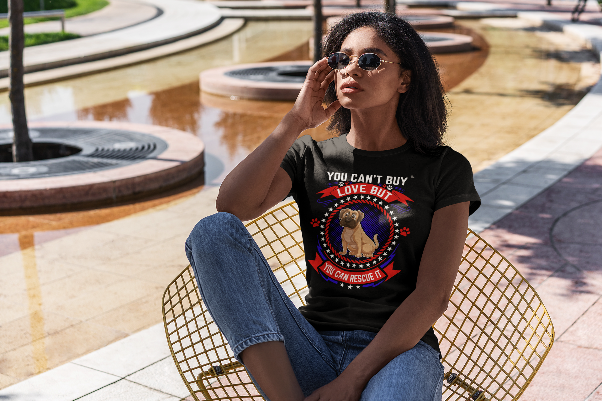 You Can't Buy Love but You Can Rescue It - Women's Cotton T-Shirt