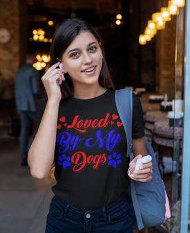 Loved by My Dogs - Cotton T-Shirt