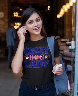 Crazy Dog Lady - Cotton T-Shirt