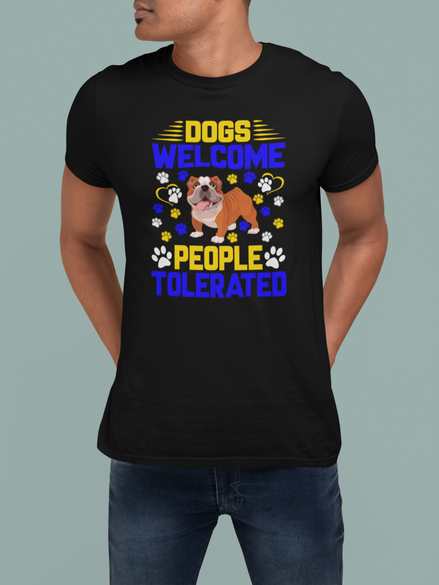 Dogs Welcome People Tolerated - Cotton T-Shirt