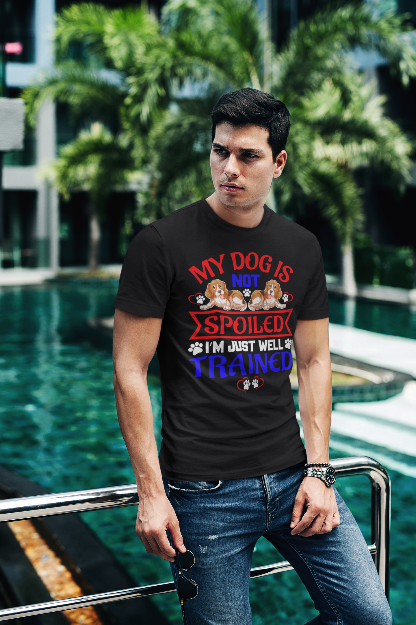 My Dog Is Not Spoiled I'm Just Well Trained - Cotton T-Shirt