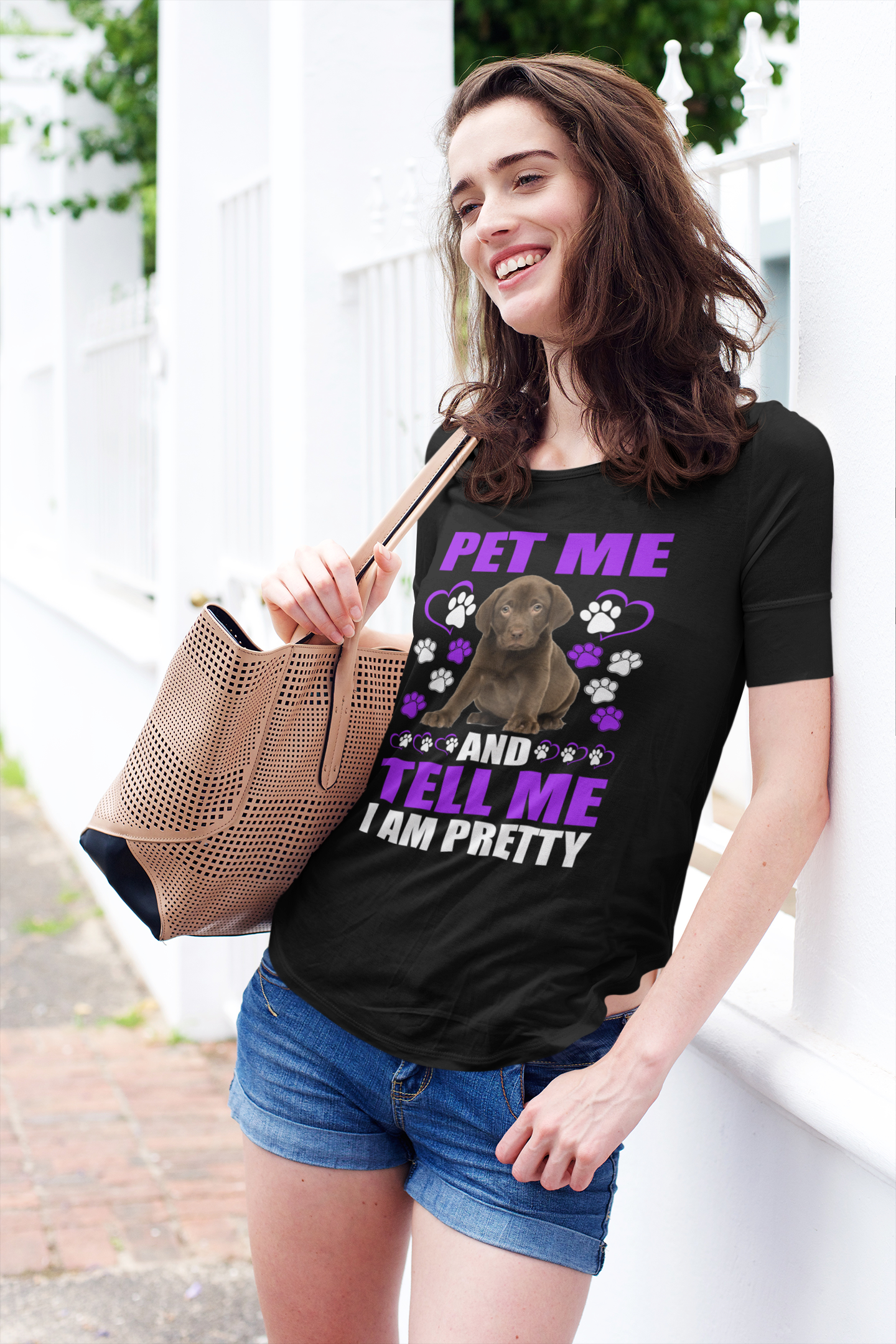 Pet Me and Tell Me I Am Pretty - Cotton T-Shirt