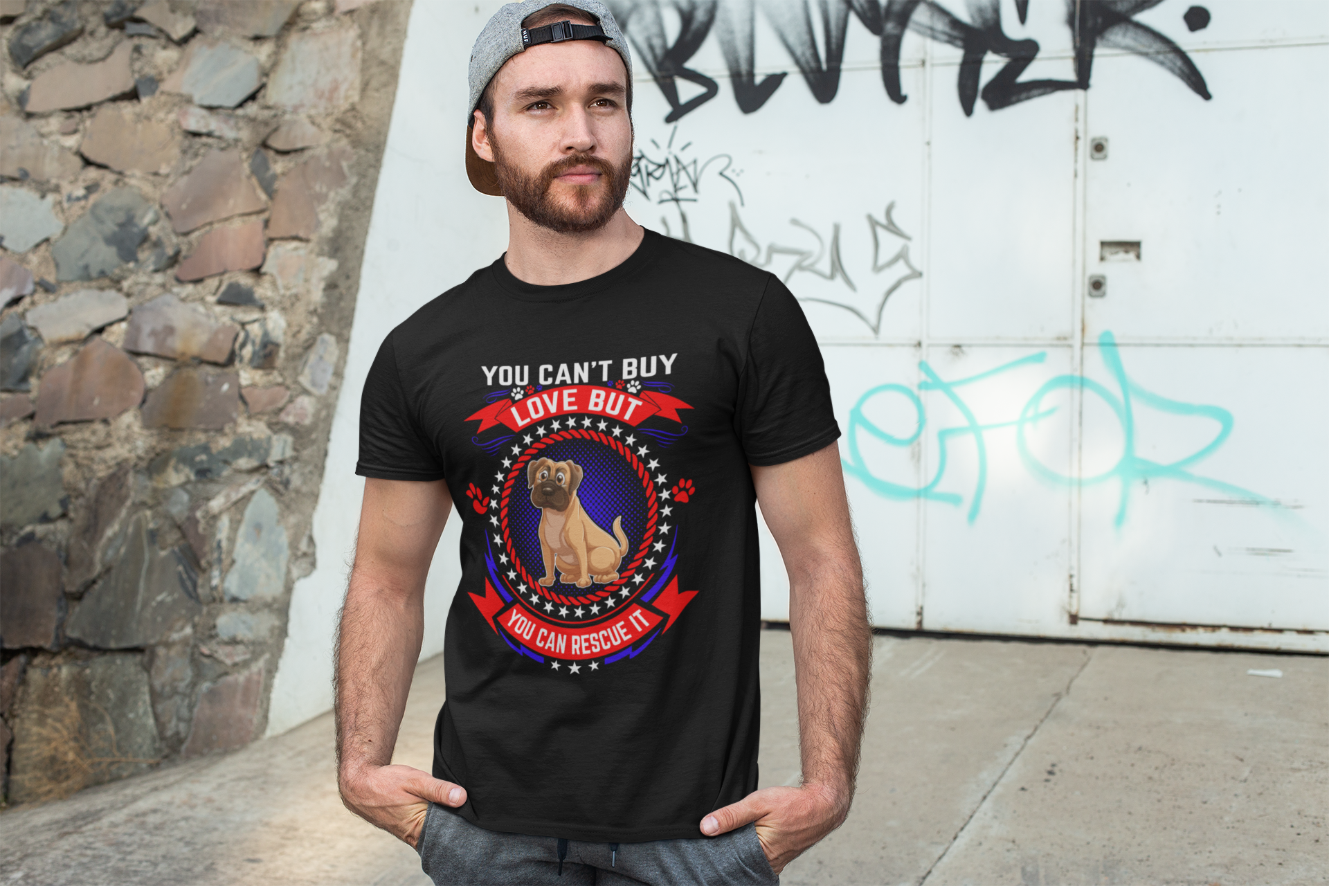 You Can't Buy Love but You Can Rescue It - Cotton T-Shirt