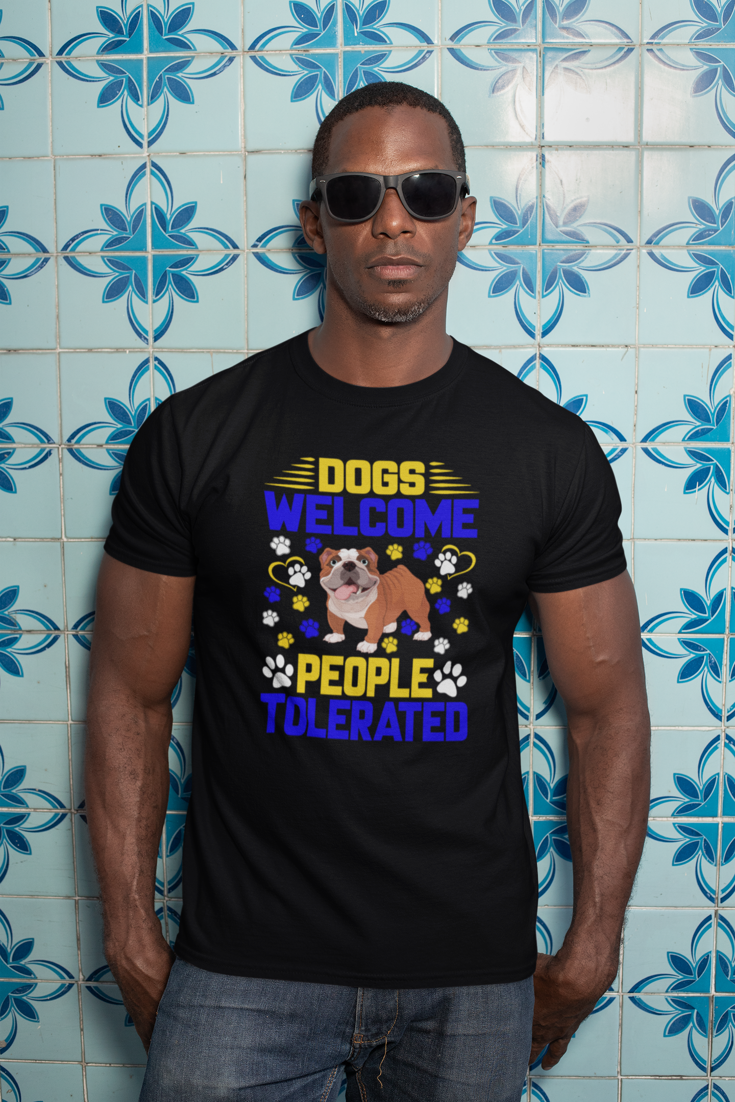 Dogs Welcome People Tolerated - Cotton T-Shirt