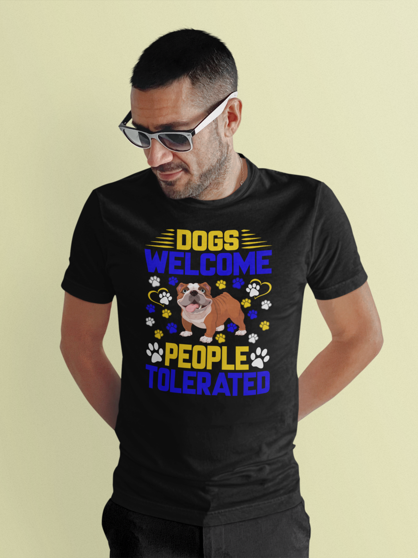 Dogs Welcome People Tolerated - Cotton T-Shirt