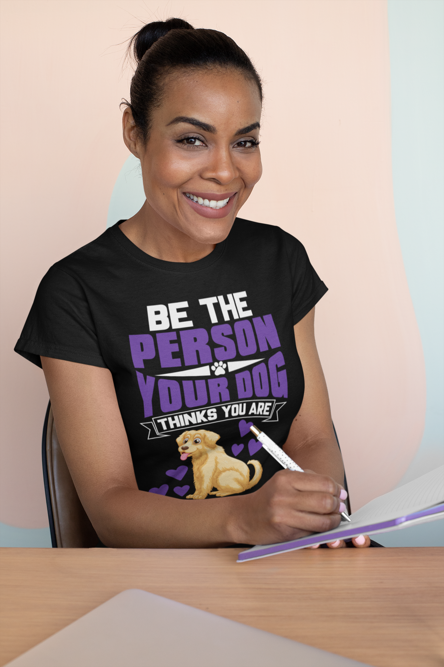 Be the Person Your Dog Thinks You Are - Women's Cotton T-Shirt