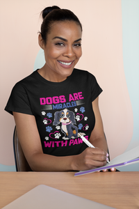 Dogs Are Miracles With Paws - Women's Cotton T-Shirt