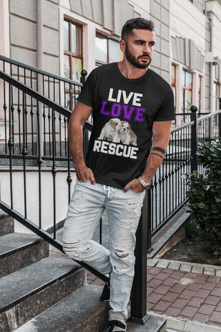 Image of Live Love Rescue - Cotton T-Shirt