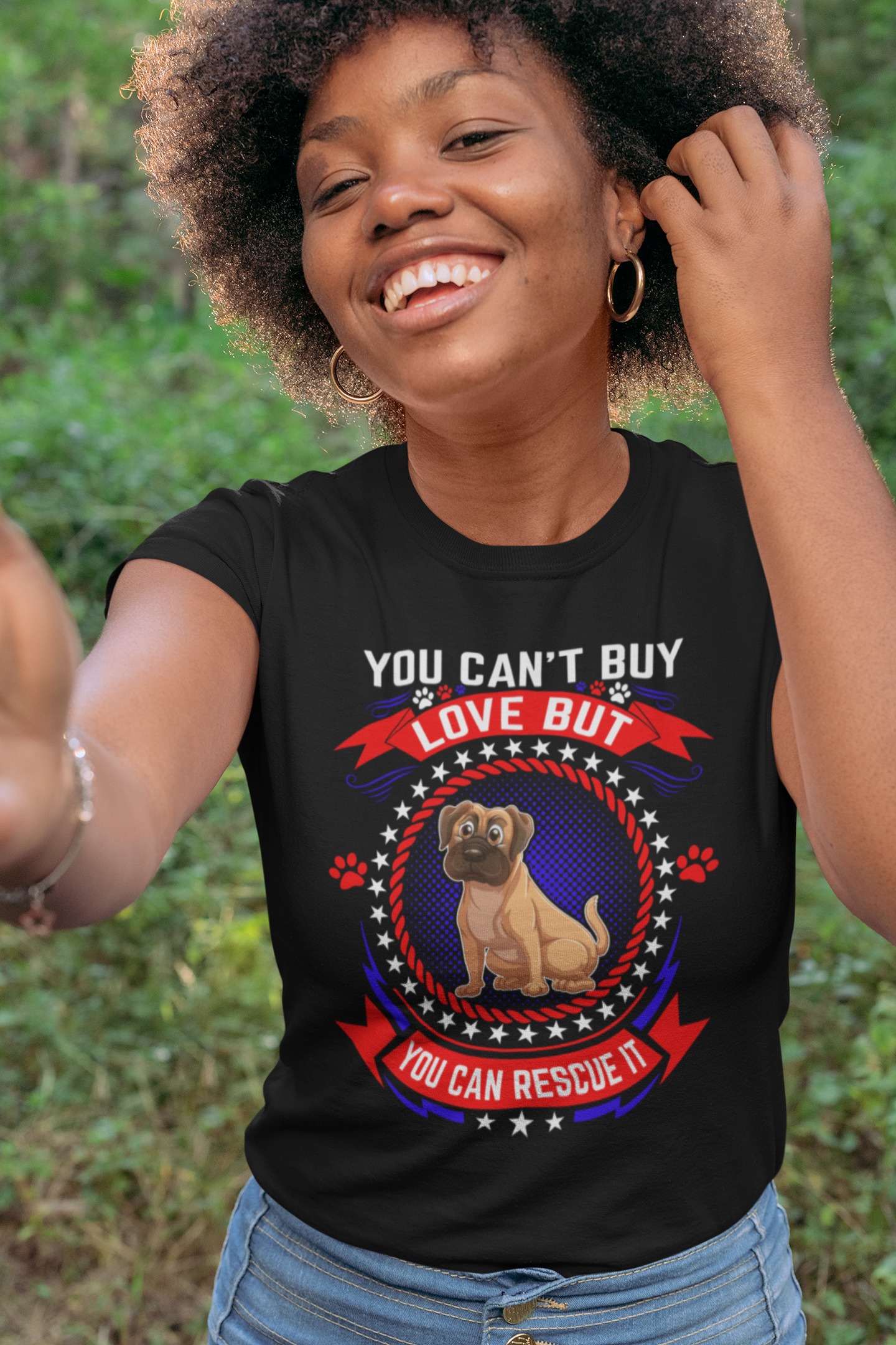 You Can't Buy Love but You Can Rescue It - Women's Cotton T-Shirt