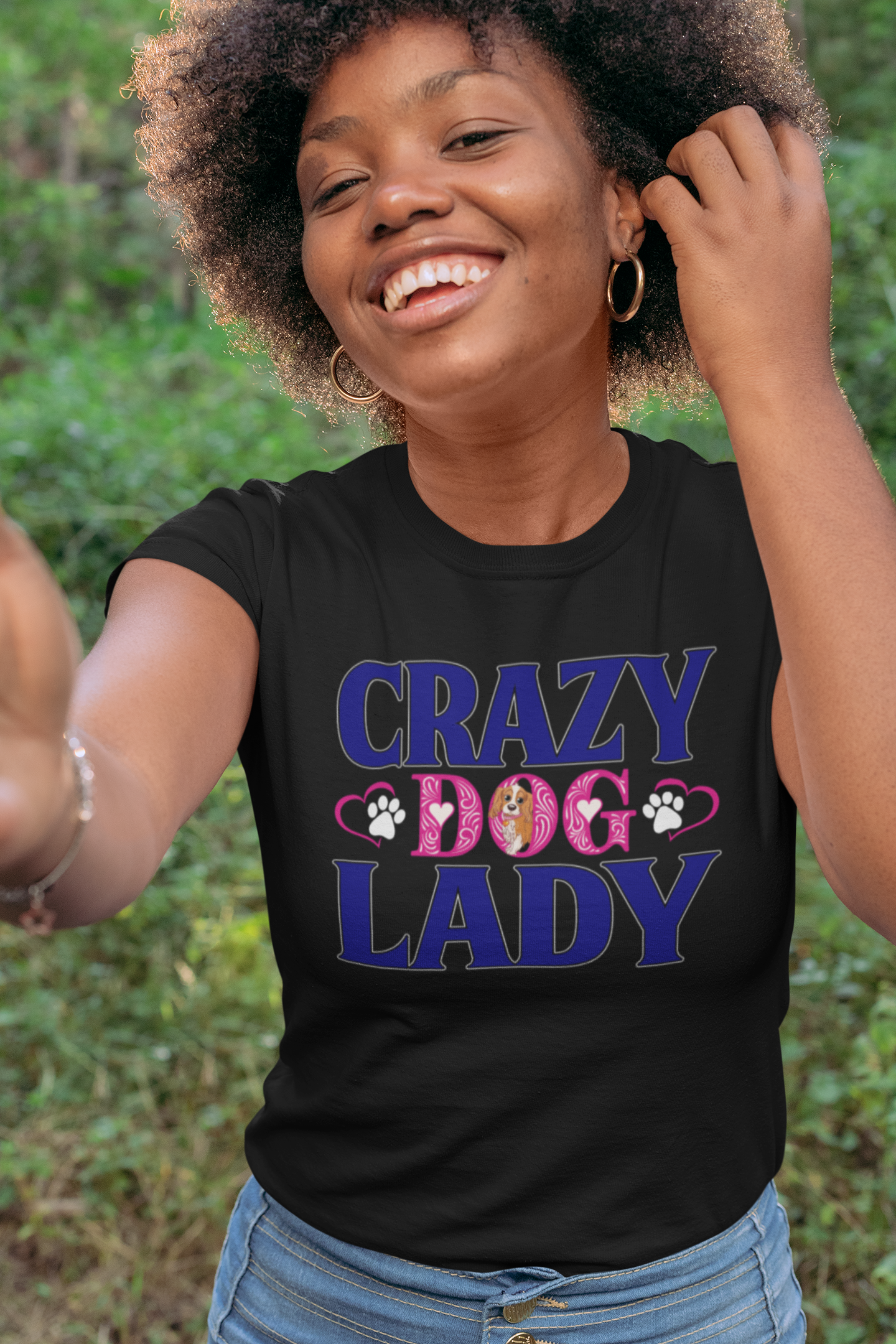 Crazy Dog Lady - Women's Cotton T-Shirt