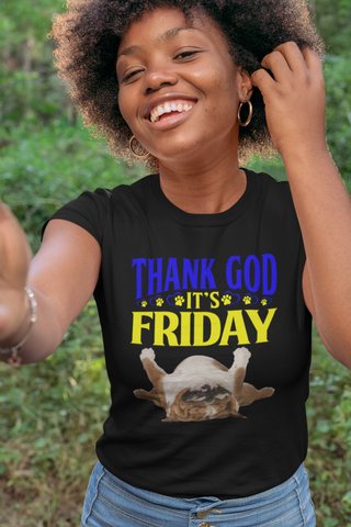 Image of Thank God It's Friday - Women's Cotton T-Shirt