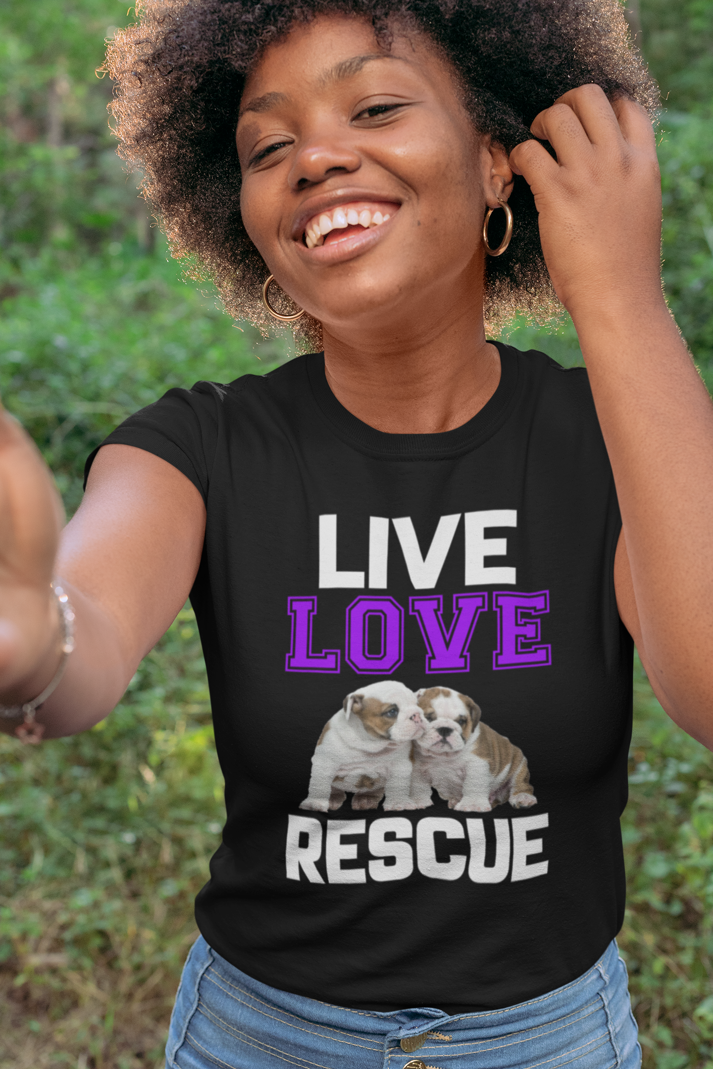Live Love Rescue - Women's Cotton T-Shirt
