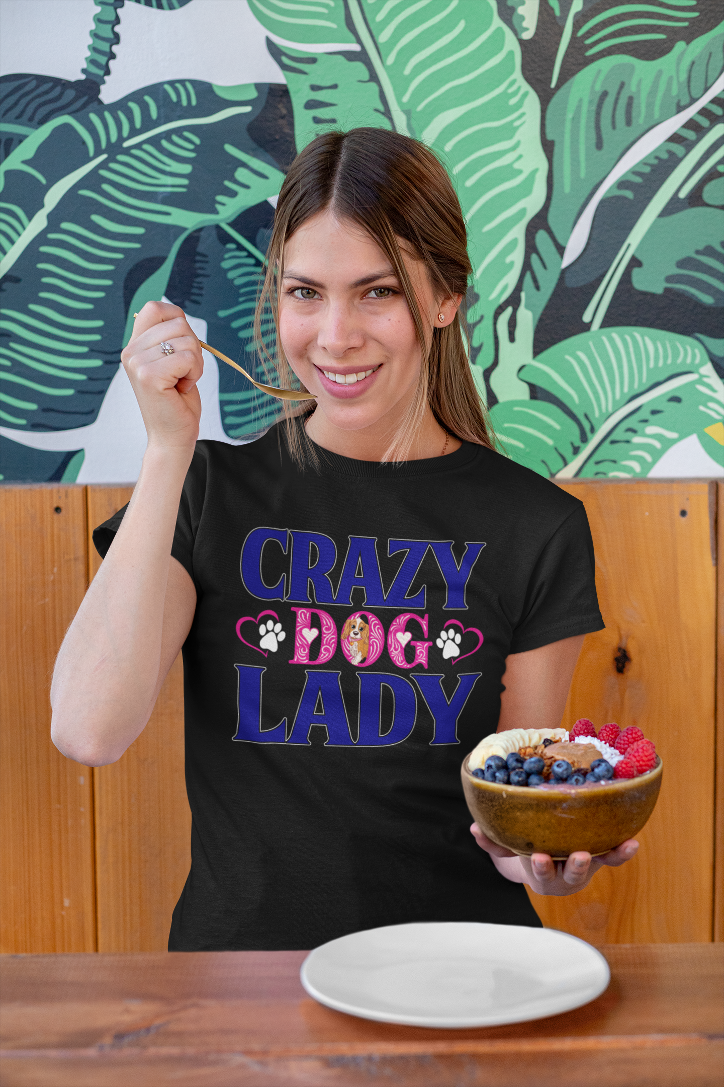 Crazy Dog Lady - Women's Cotton T-Shirt