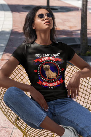 Image of You Can't Buy Love but You Can Rescue It - Women's Cotton T-Shirt