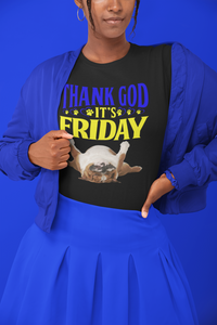 Thank God It's Friday - Women's Cotton T-Shirt