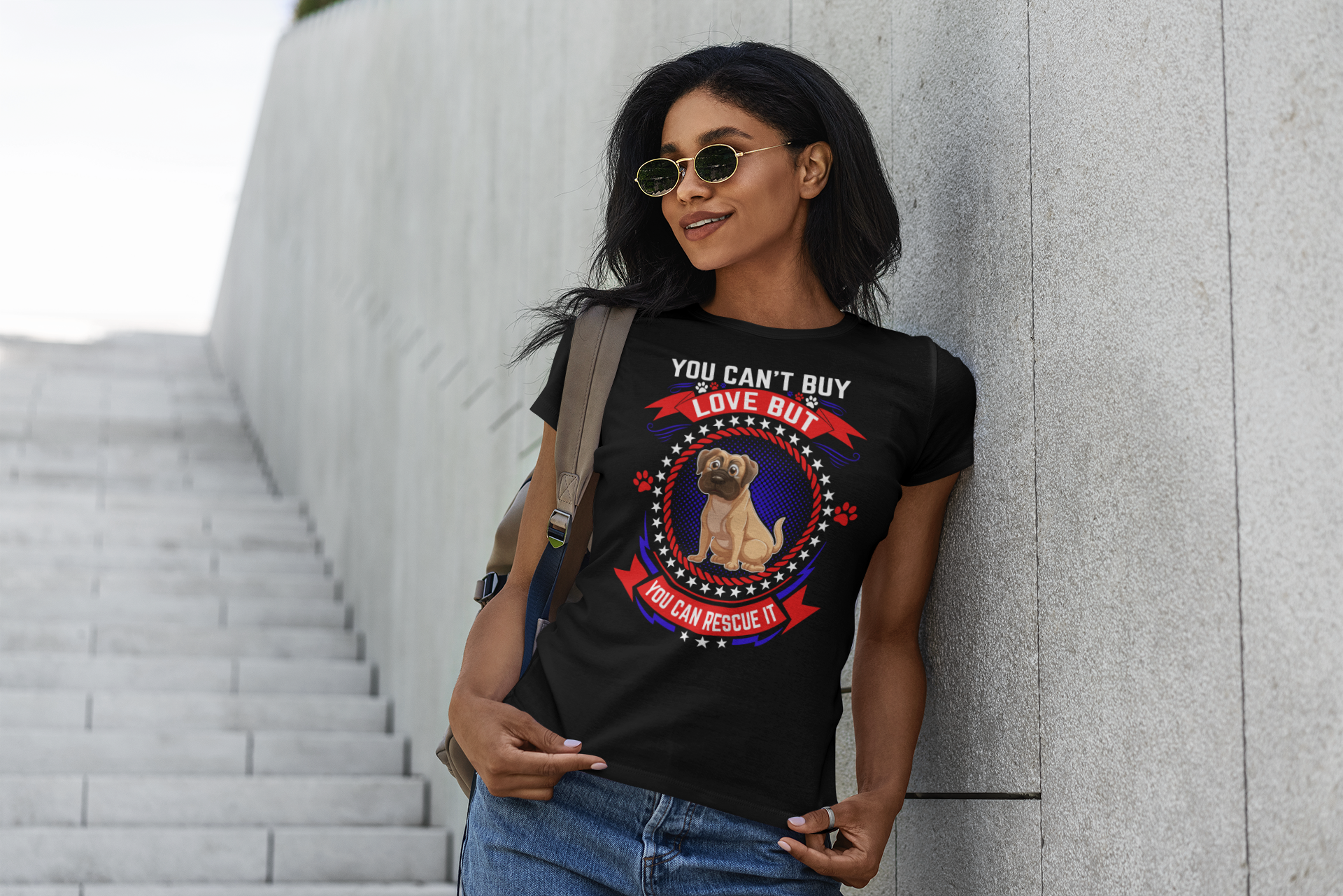 You Can't Buy Love but You Can Rescue It - Women's Cotton T-Shirt