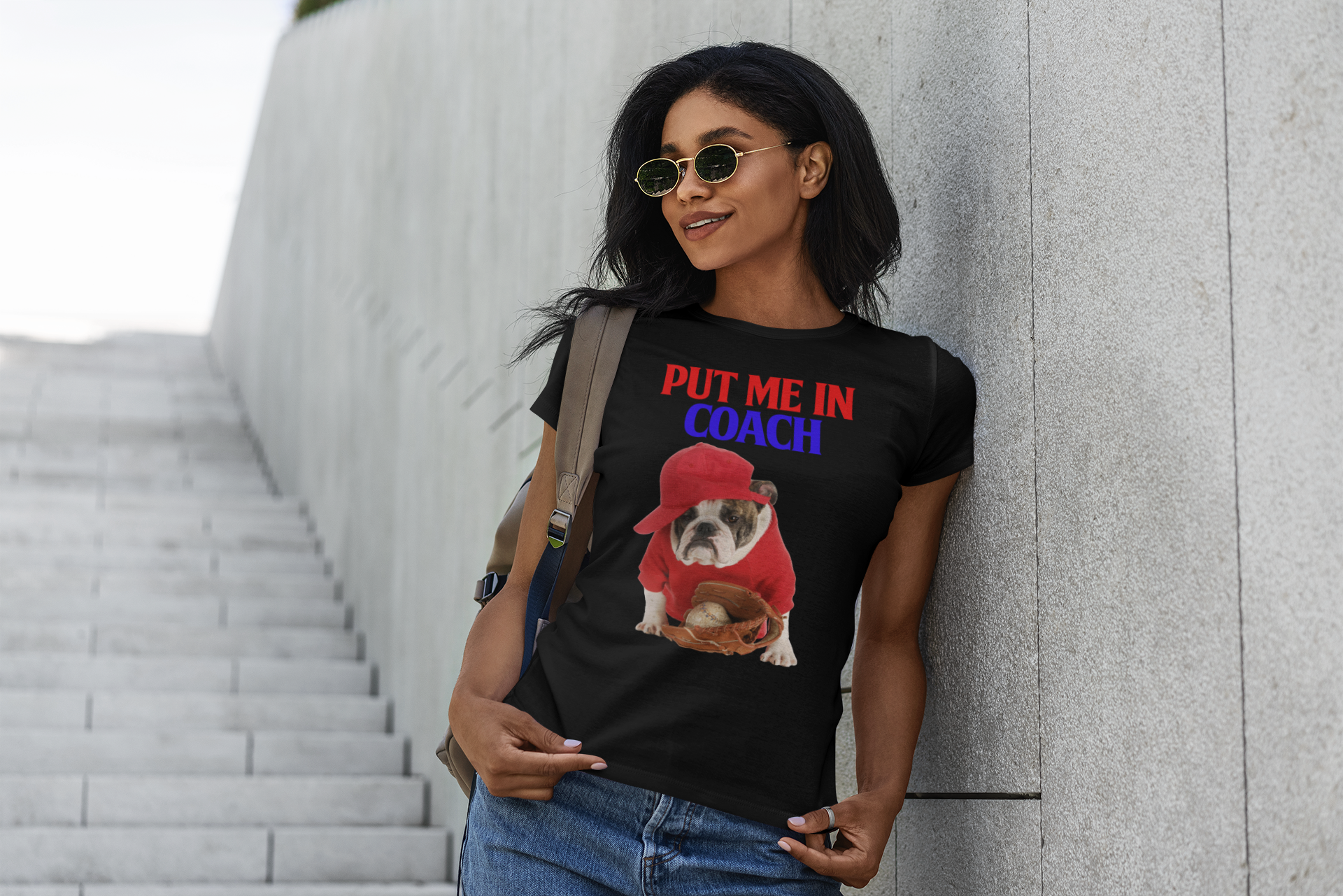 Put Me in Coach - Women's Cotton T-Shirt