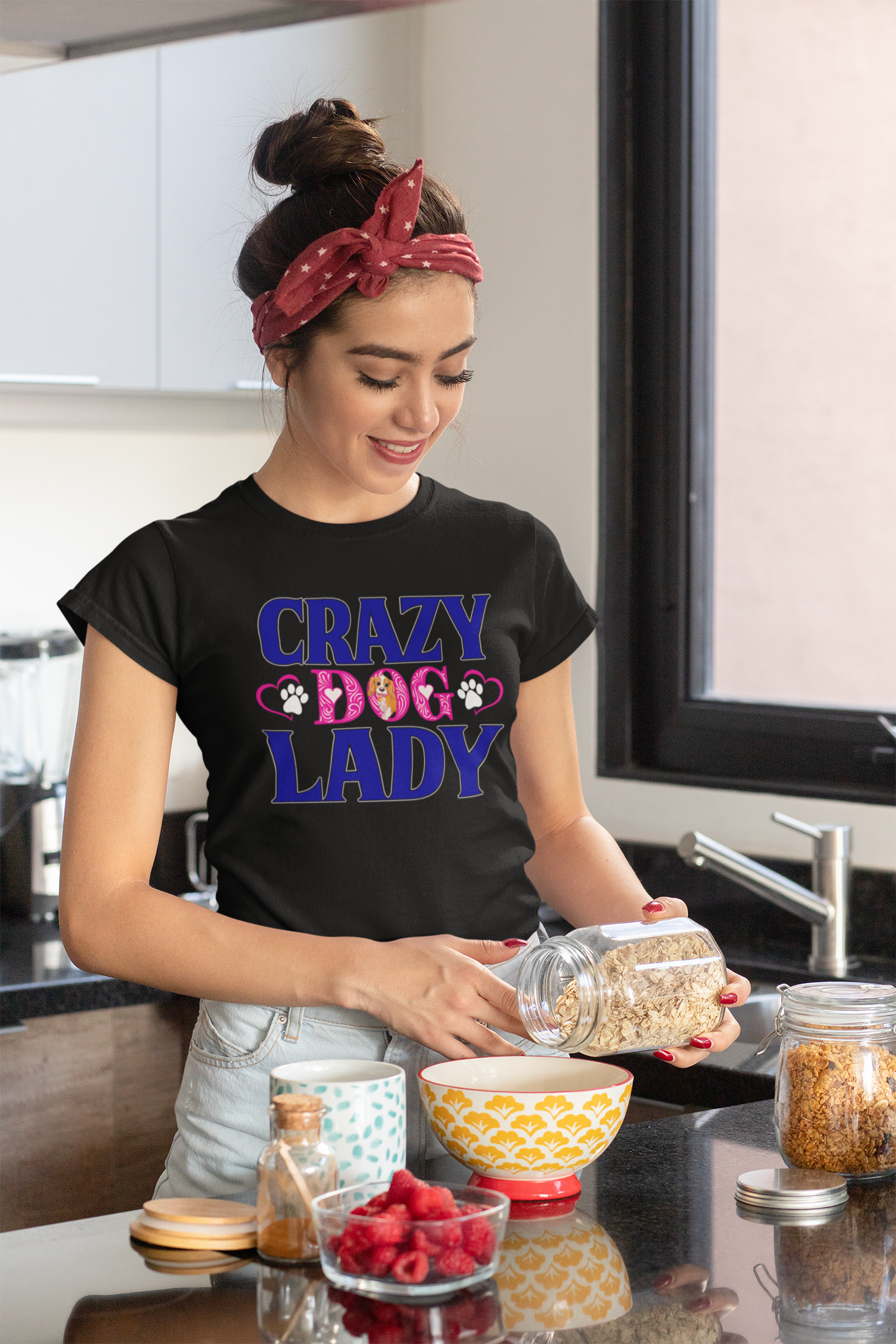 Crazy Dog Lady - Women's Cotton T-Shirt