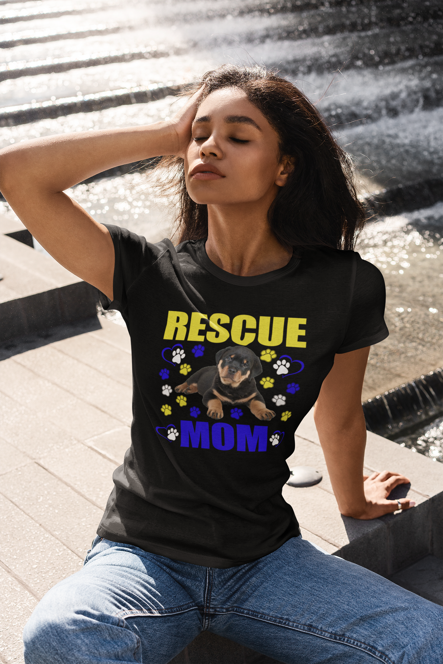 Rescue Mom - Women's Cotton T-Shirt