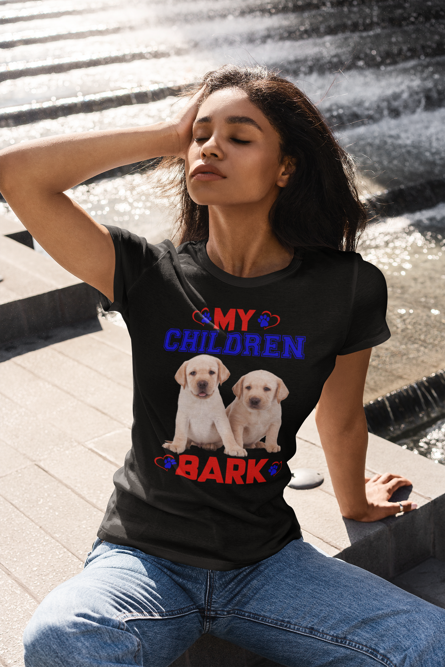 My Children Bark - Women's Cotton T-Shirt
