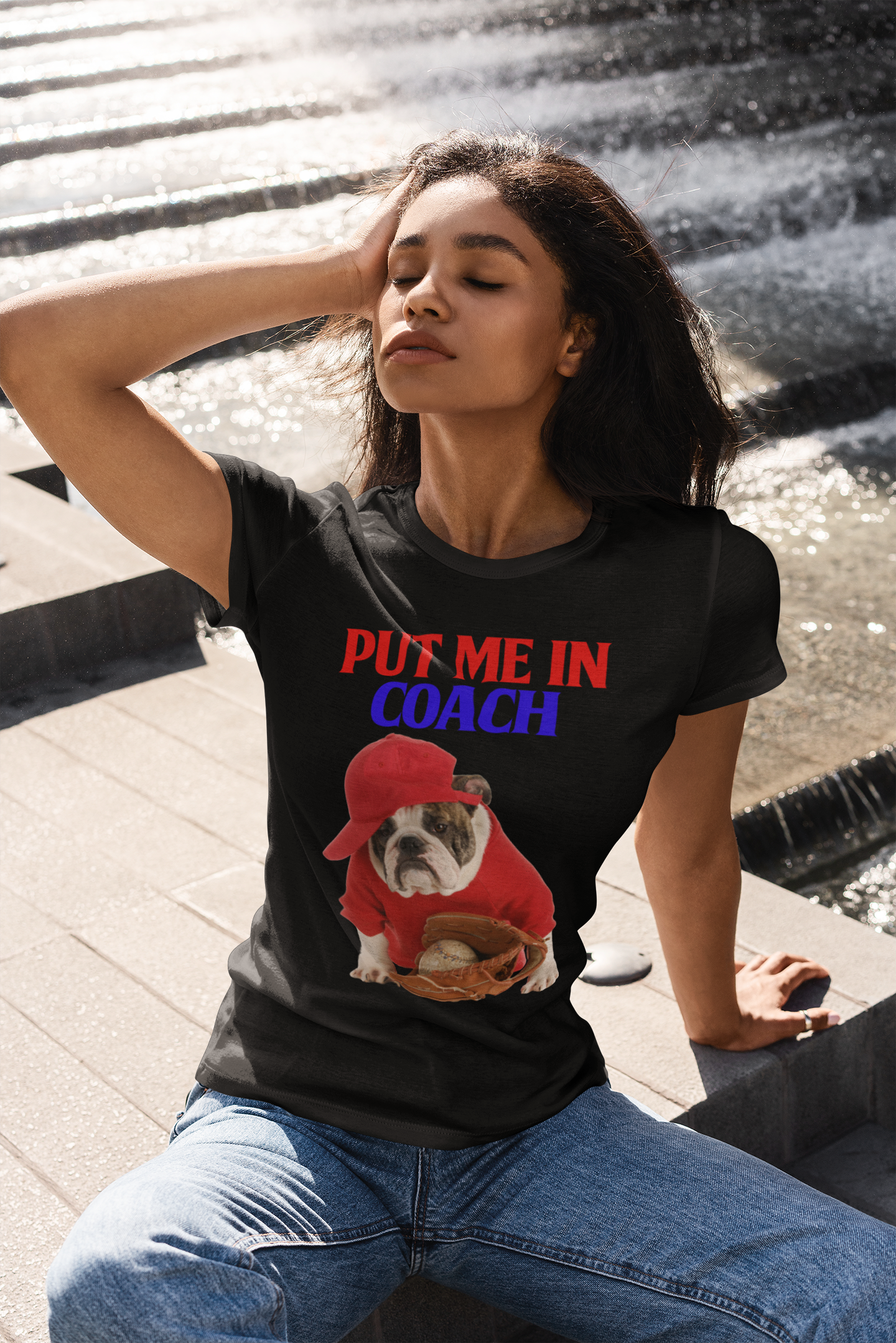 Put Me in Coach - Women's Cotton T-Shirt