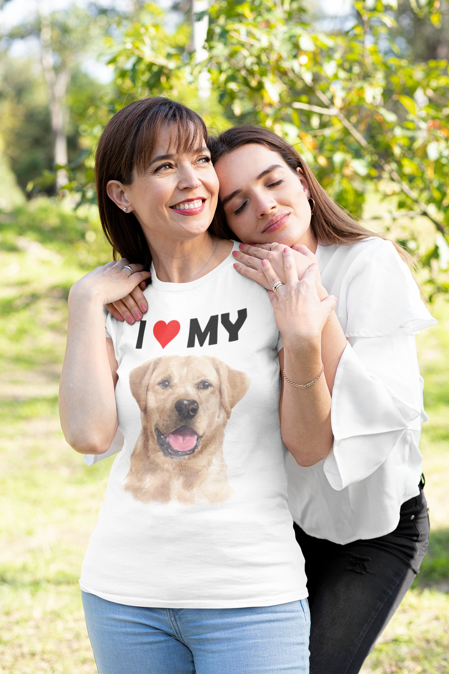 I Love My Yellow Labrador - Cotton T-Shirt