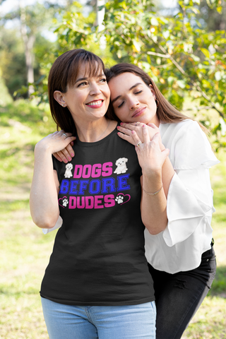 Image of Dogs Before Dudes - Cotton T-Shirt