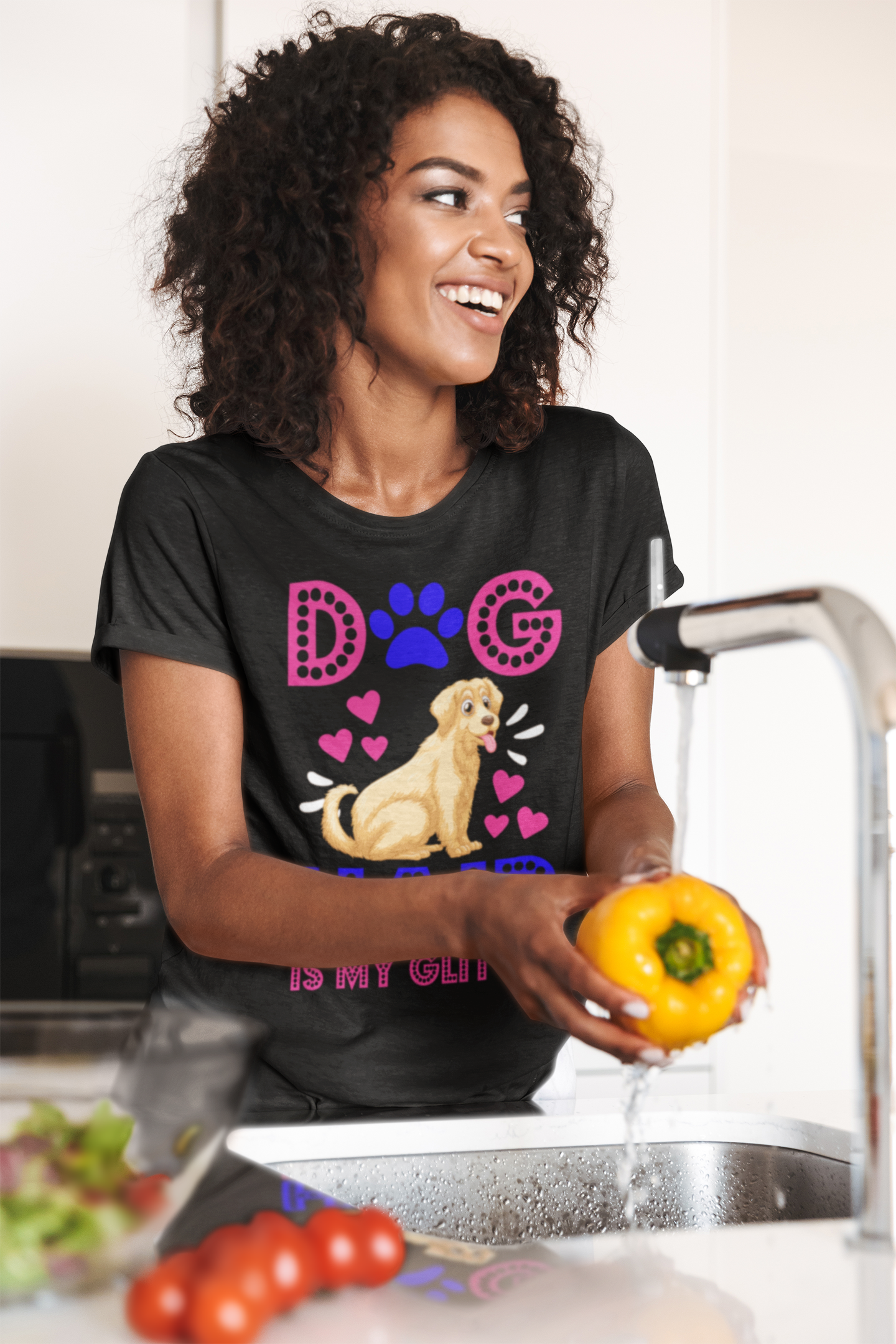 Dog Hair Is My Glitter - Cotton T-Shirt