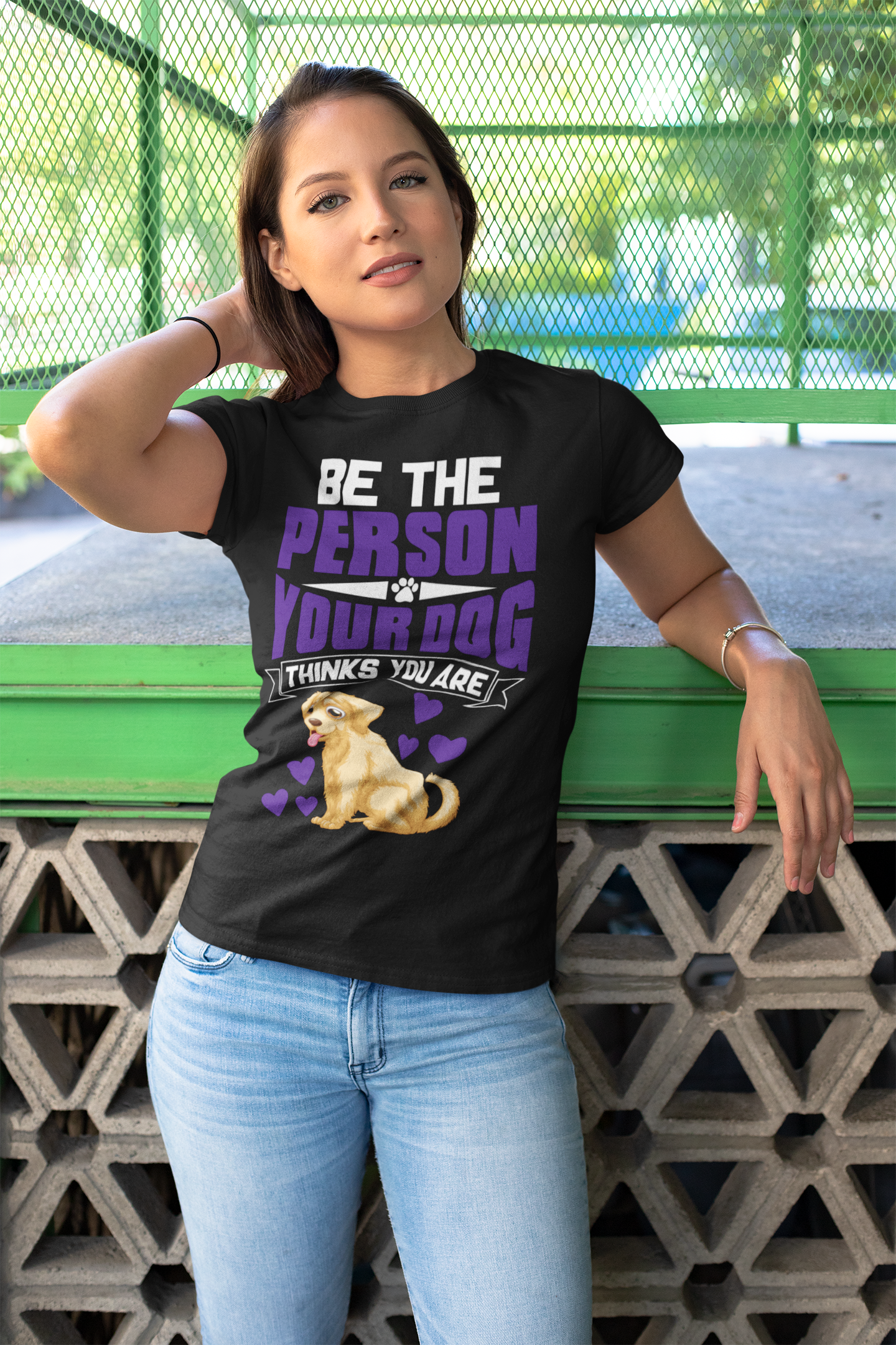 Be the Person Your Dog Thinks You Are - Women's Cotton T-Shirt