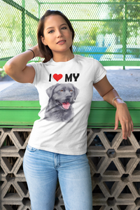 I Love My Black Labrador - Women's Cotton T-Shirt
