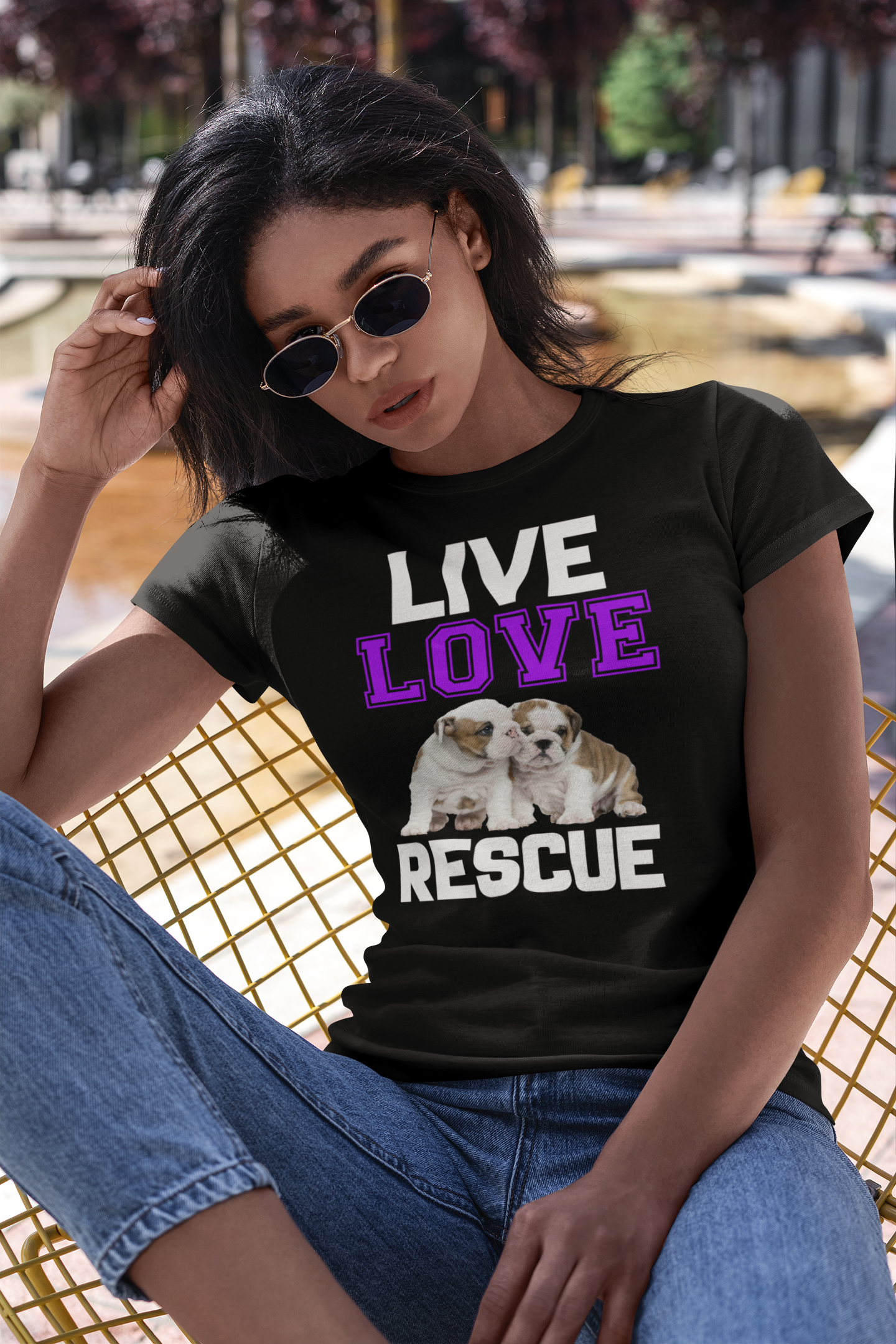 Live Love Rescue - Women's Cotton T-Shirt