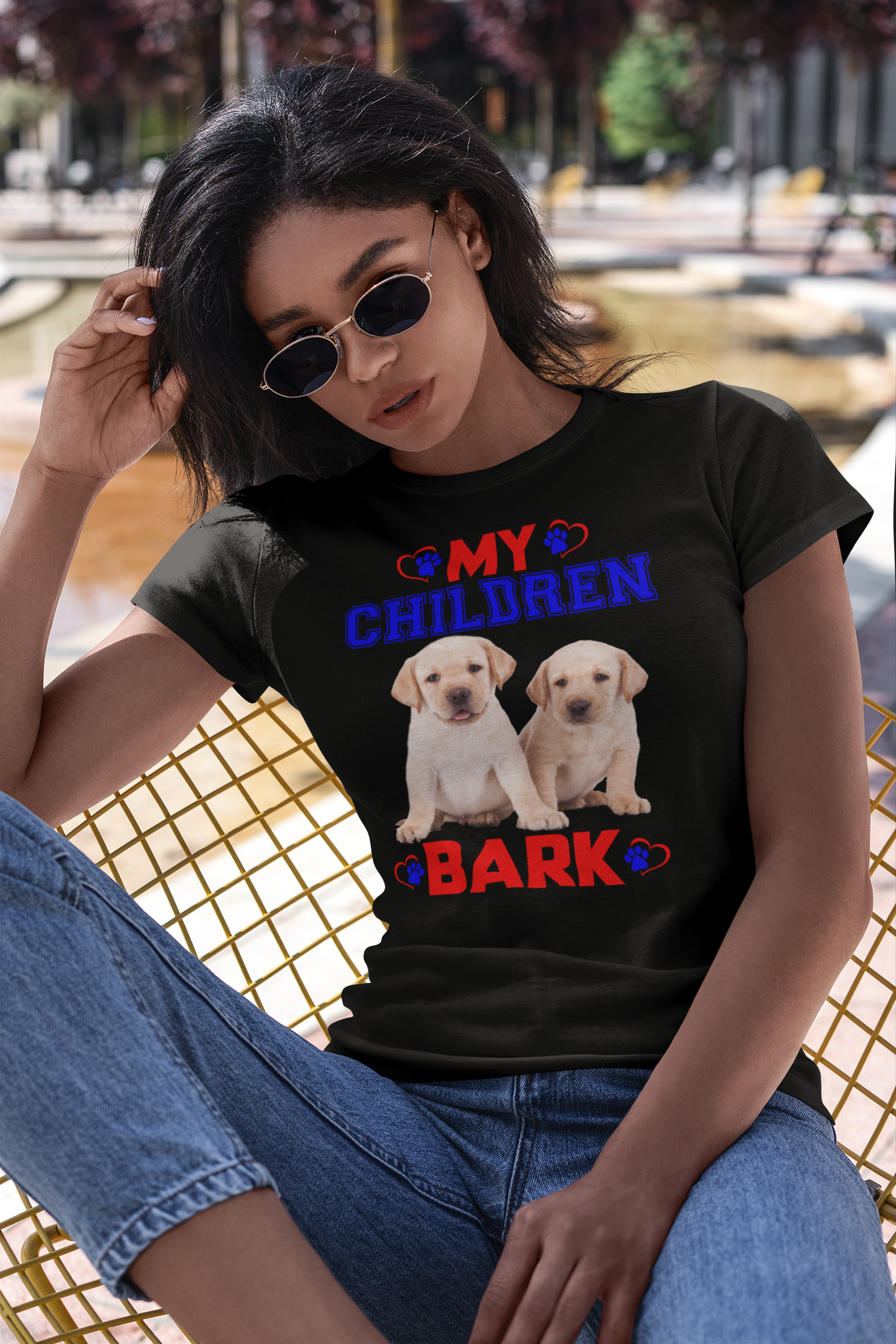 My Children Bark - Women's Cotton T-Shirt