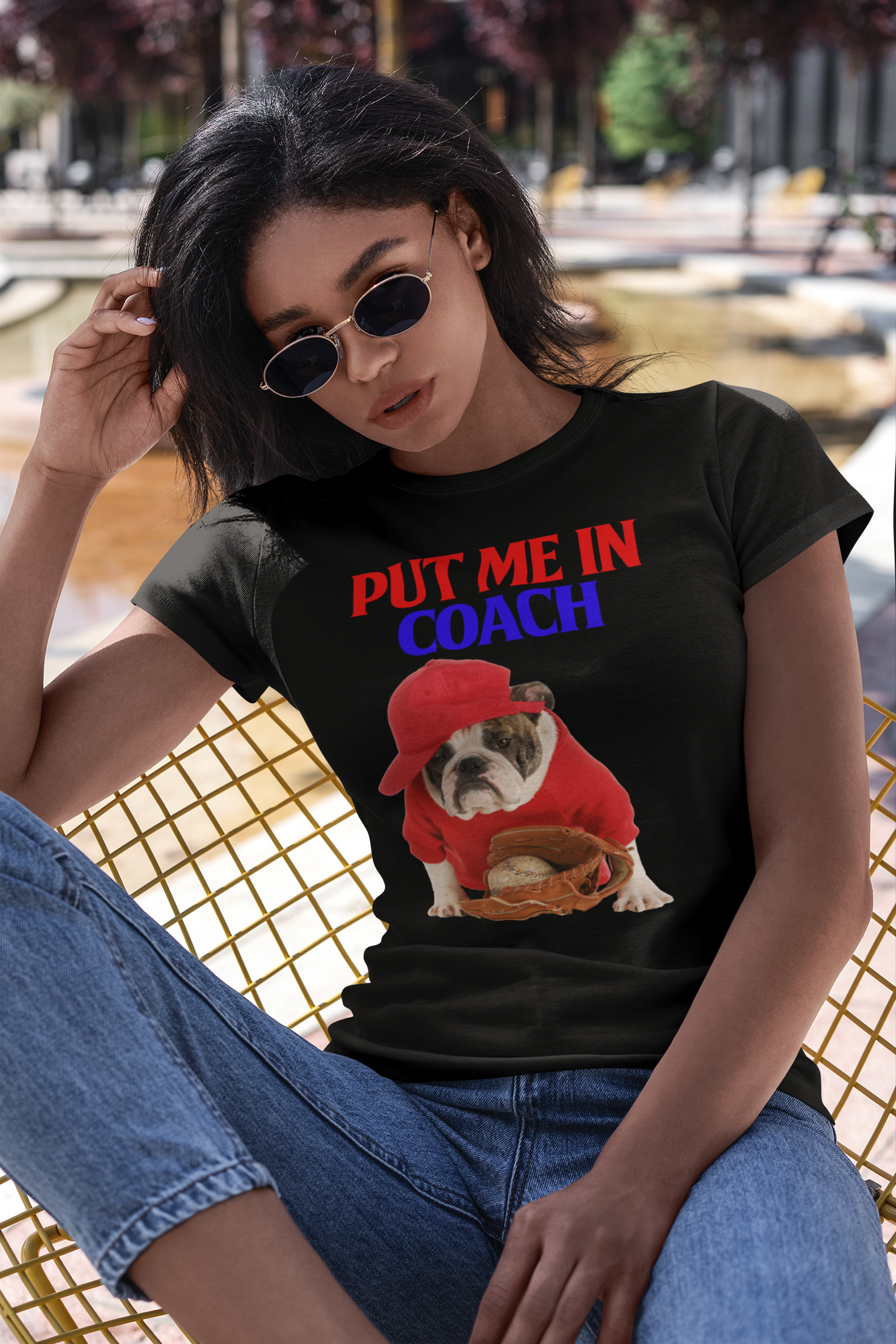 Put Me in Coach - Women's Cotton T-Shirt