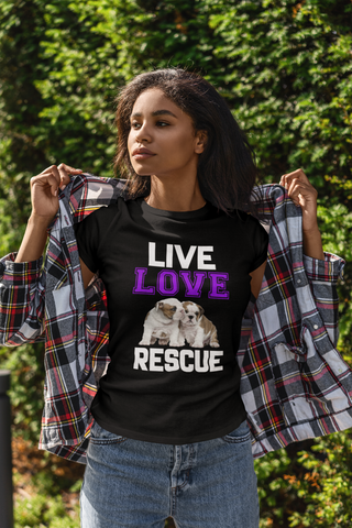 Image of Live Love Rescue - Women's Cotton T-Shirt