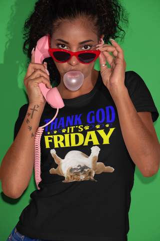 Image of Thank God It's Friday - Cotton T-Shirt