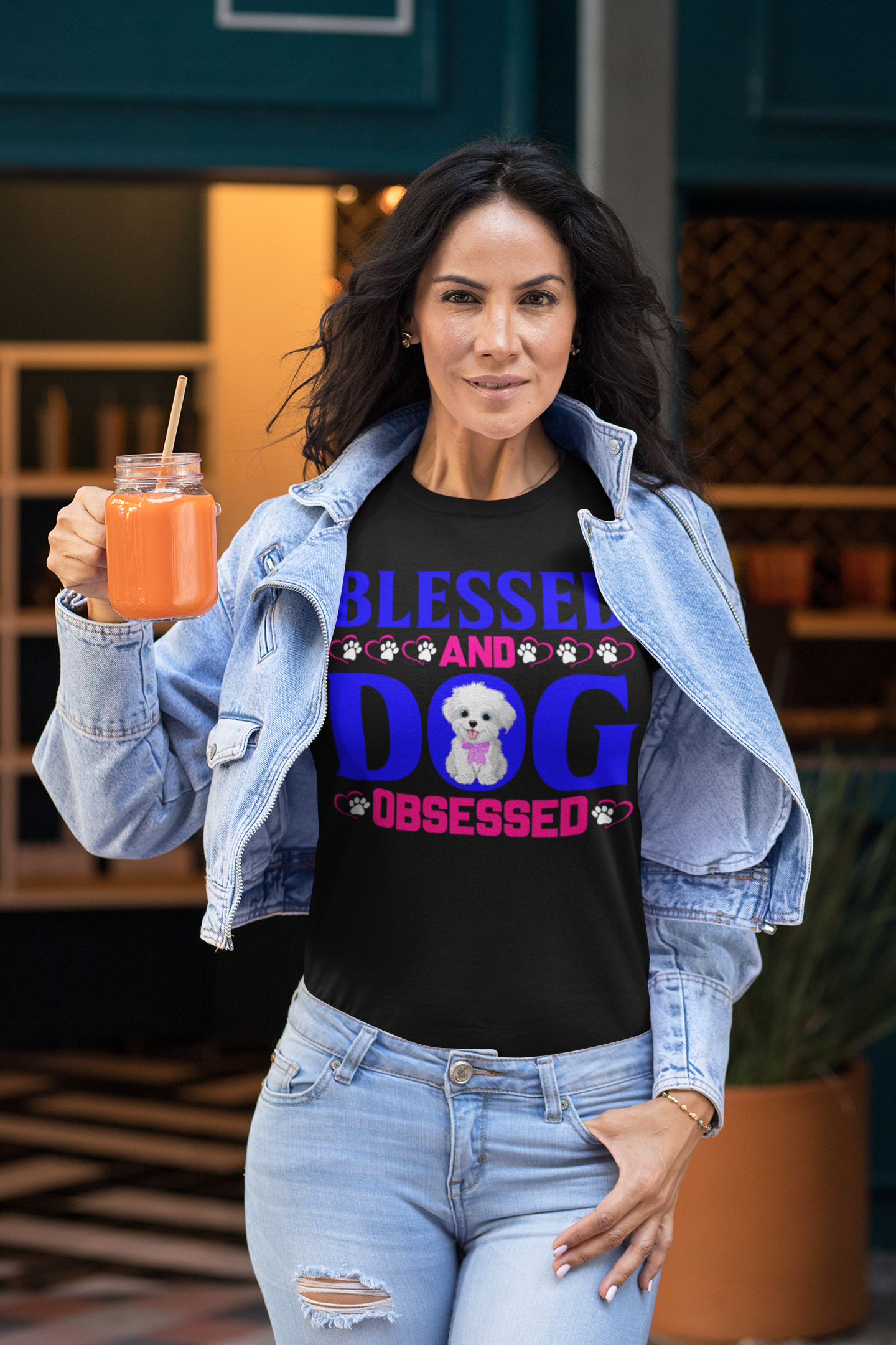 Blessed and Dog Obsessed - Cotton T-Shirt