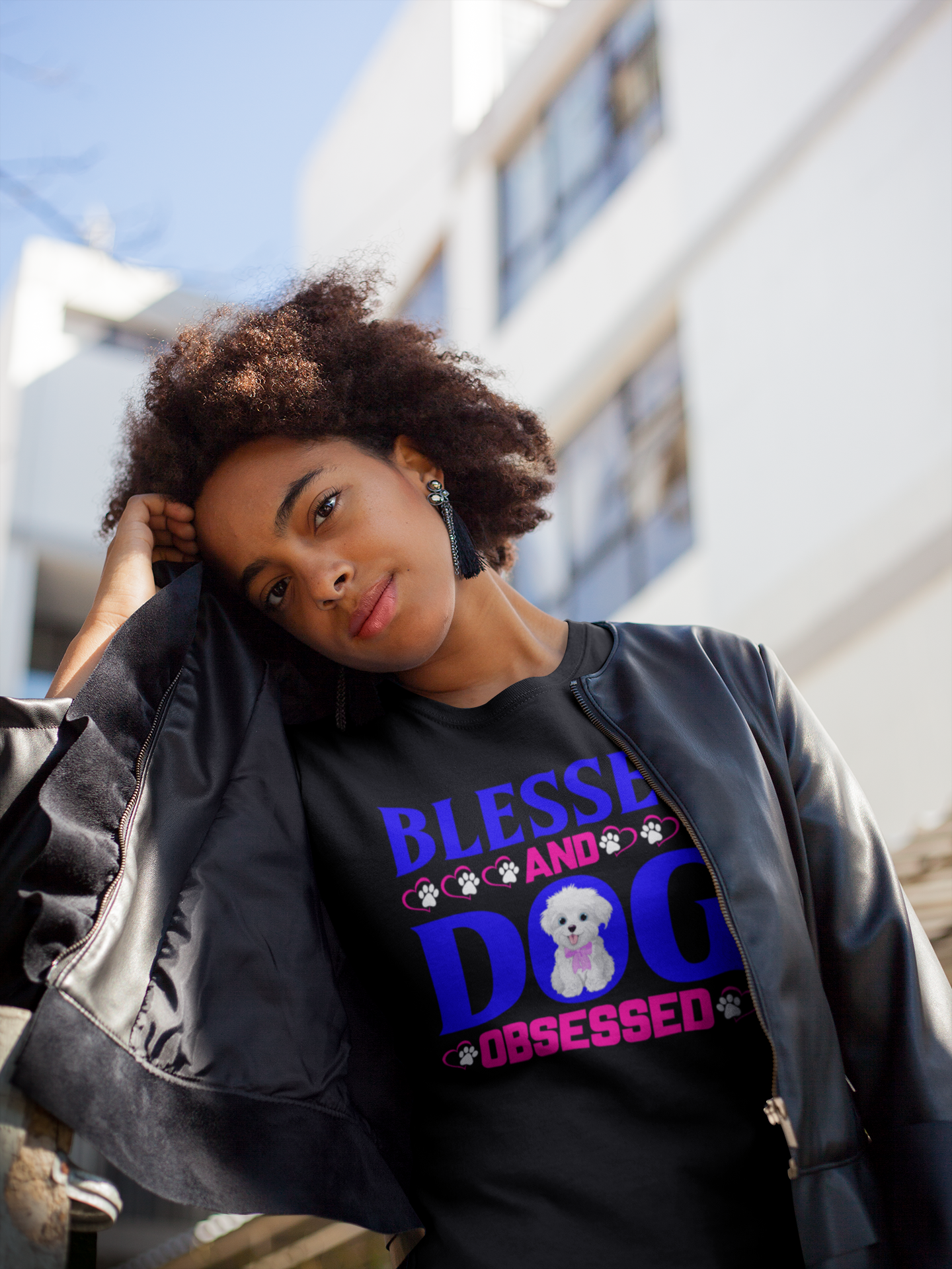 Blessed and Dog Obsessed - Cotton T-Shirt