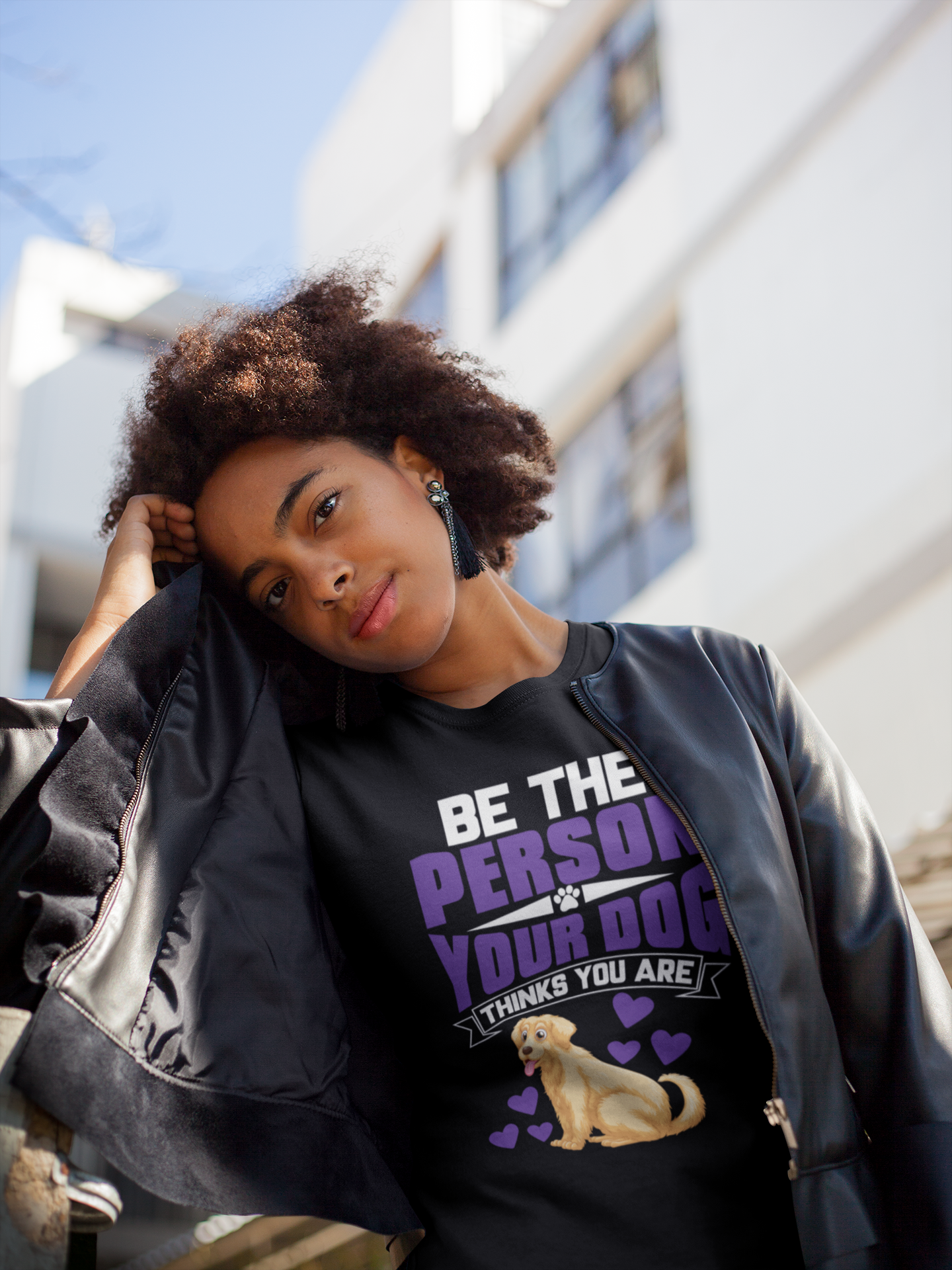 Be the Person Your Dog Thinks You Are - Cotton T-Shirt