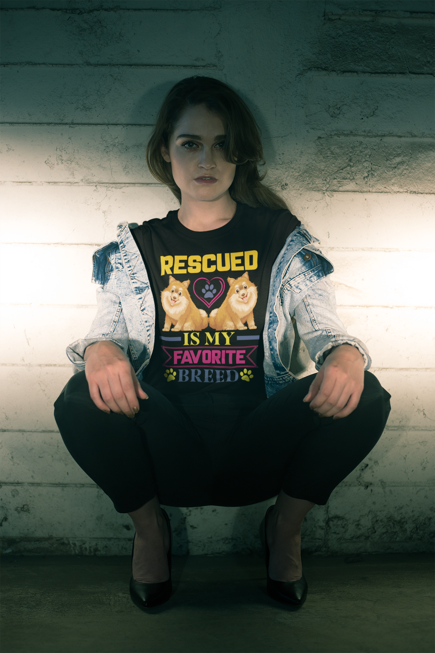 Rescued Is My Favorite Breed - Cotton T-Shirt
