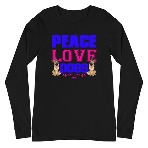 Image of Peace Love Dogs -  Long Sleeve Shirt