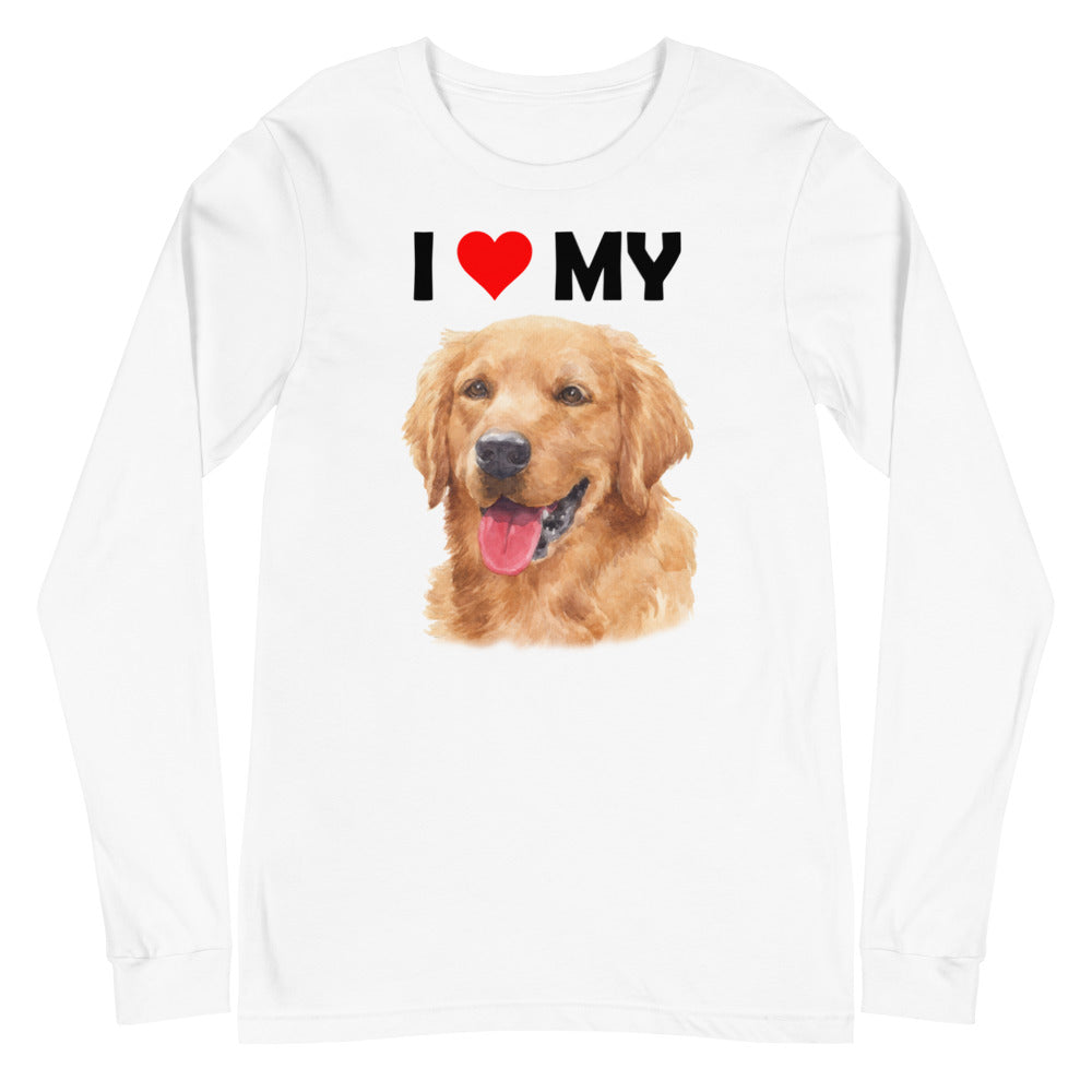 I Love My Golden Retriever - Long Sleeve Shirt