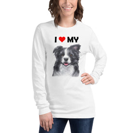 I Love My Border Collie - Long Sleeve Shirt