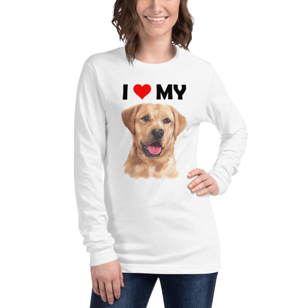 I Love My Yellow Labrador - Long Sleeve Shirt