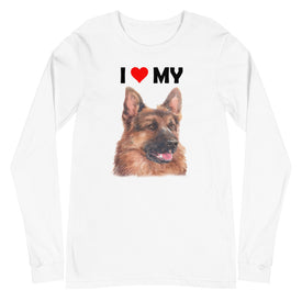 I Love My German Shepherd - Long Sleeve Shirt