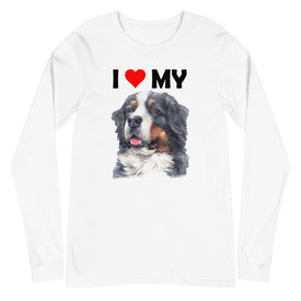 I Love My Bernese Mountain Dog - Long Sleeve Shirt