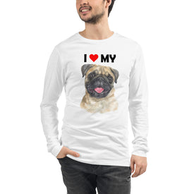 I Love My Pug - Long Sleeve Shirt