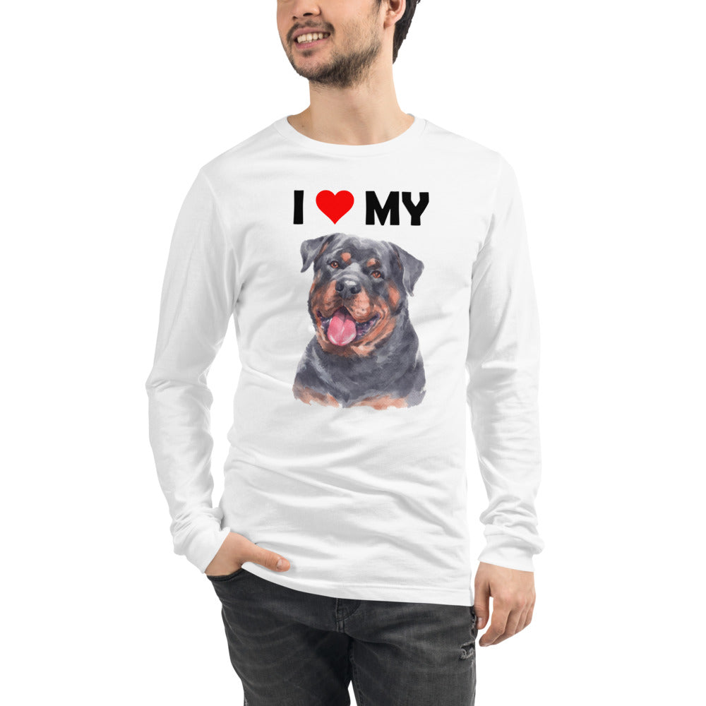 I Love My Rottweiler - Long Sleeve Shirt