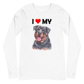 I Love My Rottweiler - Long Sleeve Shirt