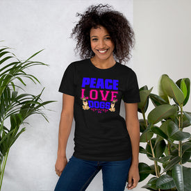 Peace Love Dogs - Cotton T-Shirt
